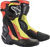 Alpinestars SMX Plus V2 Black Red Fluo Yellow Fluo Gray Motorcycle Boots 48