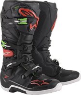 Alpinestars Tech 7 Black Red Green Motorcycle Boots 13