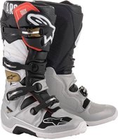 Alpinestars Tech 7 Zwart Zilver Wit Goud - Maat 12