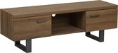 Beliani TIMBER - TV-meubel - donkere houtkleur - MDF