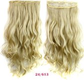 Clip In Extensions 140Gram 60cm blond 24 Thermofibrehair