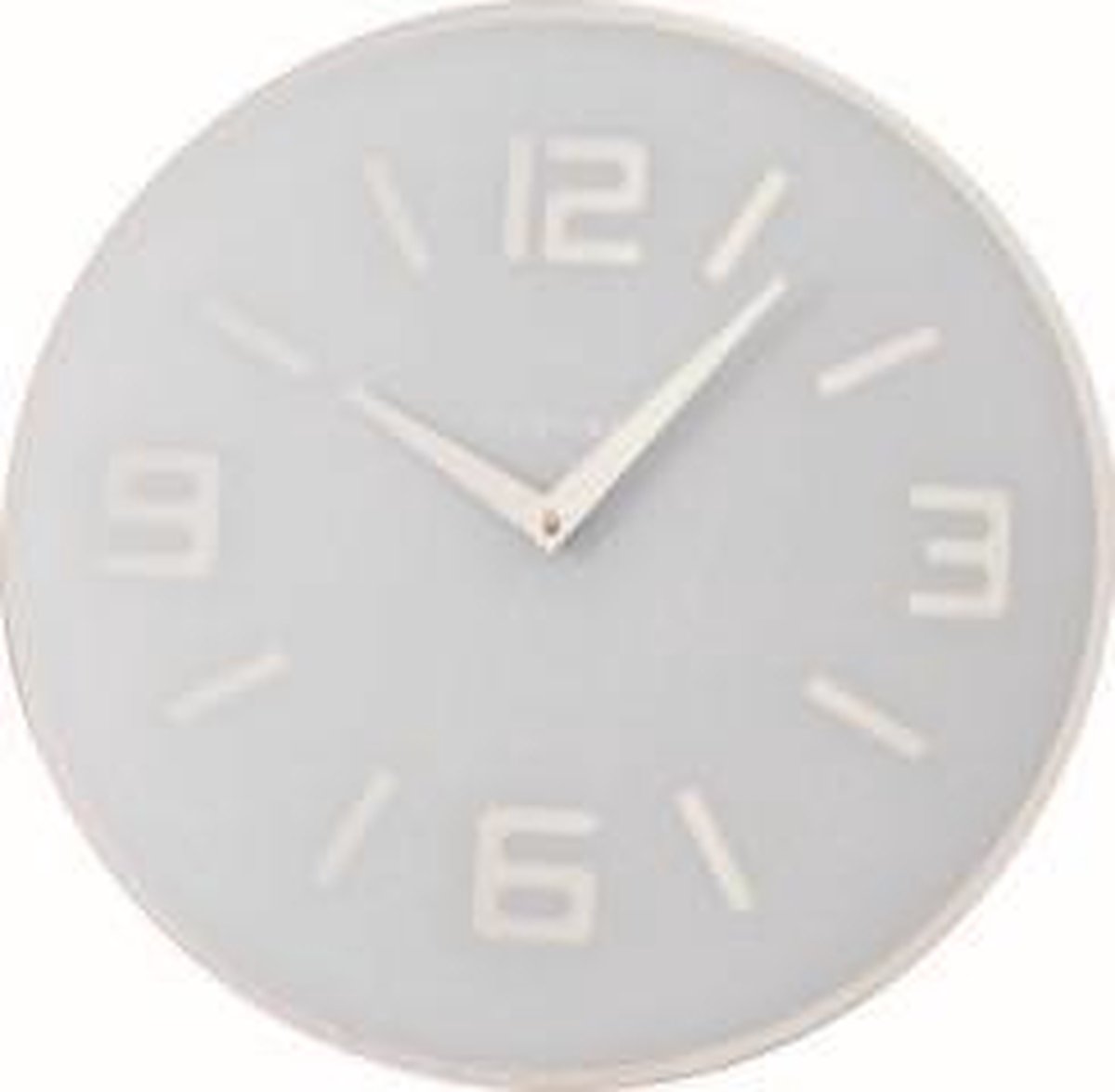NeXtime Shuwan - Klok - Rond - Glas - Ø43 cm - Wit