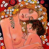 Moeder en kind by Corrie Rock-Korver