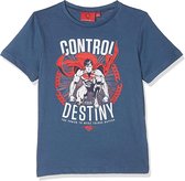 DC Superman - T-shirt - Model "Control Your Destiny" - Blauw - 128 cm - 8 jaar - 100% Katoen