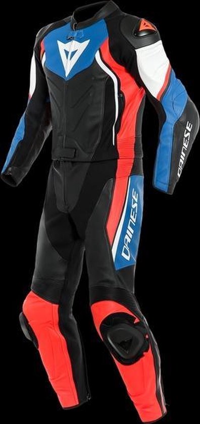 Dainese Avro D2 Black Light Blue Fluo Red 2 Piece Motorcycle Suit 52 |  bol.com