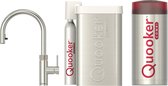 Quooker Flex met COMBI boiler en CUBE reservoir 5-in-1 kokend water kraan RVS