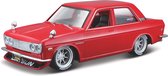 Datsun 510 1971 'KIT' Rood 1-24 Maisto