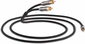 QED PERFORMANCE J2P 3m GRAPHITE - Aux-RCA kabel