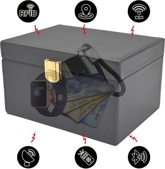 Extra Large Faraday Box pour clés de voiture - Cage antivol RFID pour la  sécurité de la voiture - Boîte de stockage de clés