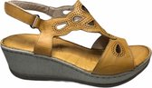 manlisa plateau sandaal s207-8015 geel mt 38