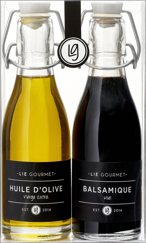 Coffret huile d'olive et vinaigre balsamique, Lie Gourmet 