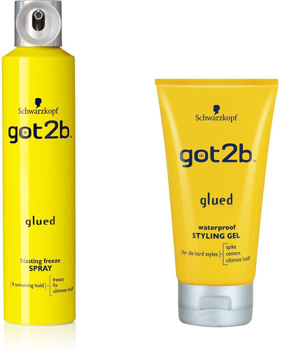 Schwarzkopf got2b glued waterproof gel & got2B GLUED
