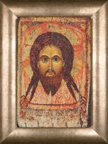 Thea Gouverneur - Borduurpakket met telpatroon - 478A - Voorgesorteerde DMC Garens - Heilige Jezus Christus Icoon - Aida - 22 cm x 34 cm - DIY Kit