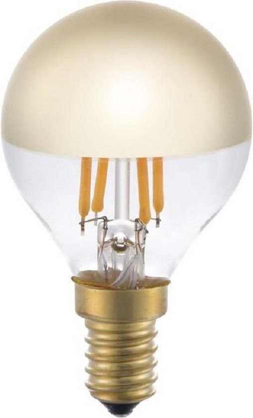 bol.com | SPL LED Filament Kopspiegellamp Goud - 4W / DIMBAAR