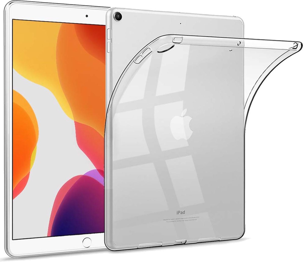 Hoes - Geschikt voor Apple iPad 7 (2019) - 10.2 inch - 7e Generatie - Dun & Stevig - Siliconen Backcover - Shockproof Case - Tablet Hoesje - Shockbestendige Back Cover - Transparant