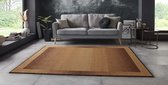 Vloerkleed retro lijstmotief Gradient - lichtbruin 160x220 cm