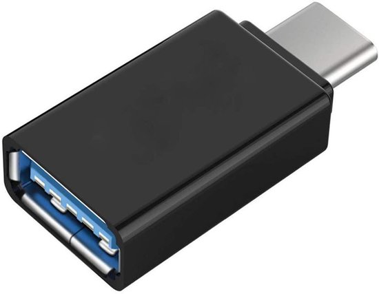 OTG USB Type C 3.1 Data connector USB 3.0 vrouwelijk Metaal voor Telefoons \ Smartphones \ Tablets - zwart - Merkloos
