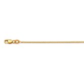 Glow schakelketting- goud (14 kt)-  45 cm- Gourmet 1,2mm