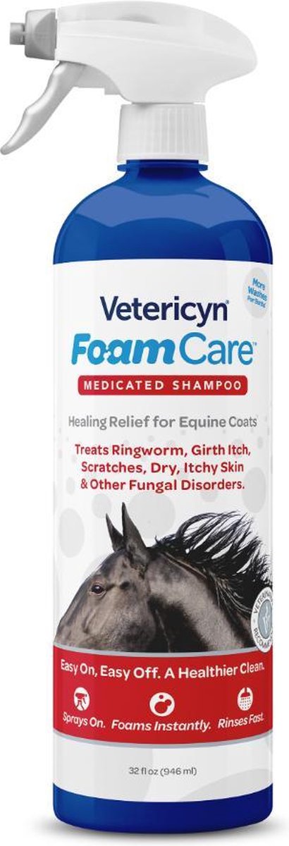 Vetericyn FoamCare Eerste Hulp Paardenshampoo - 946 ml