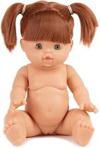 Minikane pop Gordi blank meisje met rode haren groene ogen 34cm