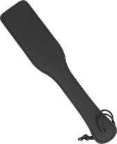 Fetish Submissive - Zwarte Kunstleder Paddle Met Hechtingen - 34cm