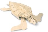 Bouwpakket 3D Puzzel Schildpad - hout