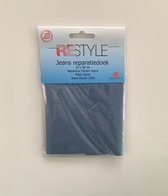 Restyle - Reparatiedoek Blauwe Jeans - Strijkbaar - 10x30cm