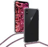 Telefoonhoes met koord voor Apple iPhone XS Max telefoontasje crossbody