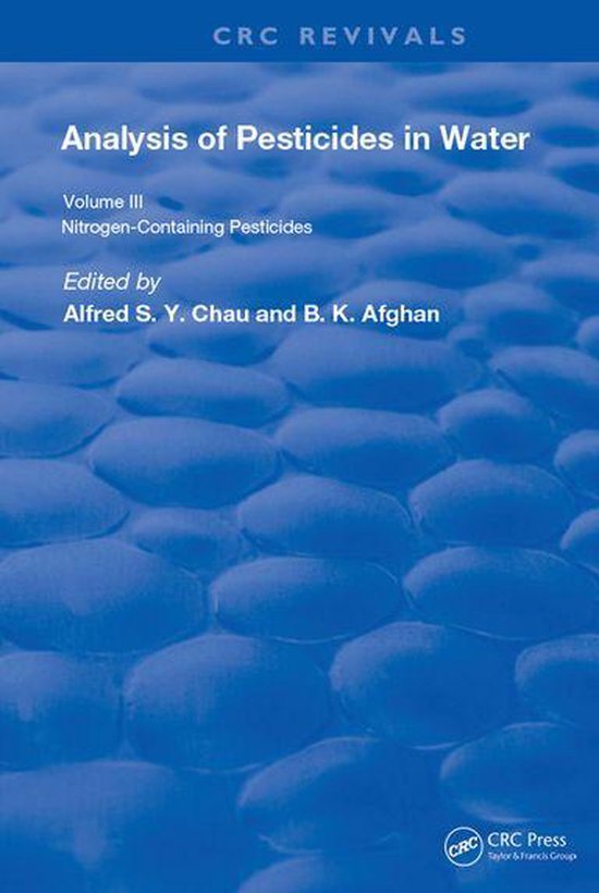 Routledge Revivals - Anal Of Pest In Water Anal Nitrogen Con ... - cover