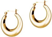 Goud Plated Indian Hoops 25MM