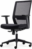 Albeka Moderne Bureaustoel Slim - Comfort Netrug + Veel Functies - Zwart