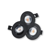 InterLight LED Downlight - 3x8W / DIMBAAR / Lichtkleur 2700K