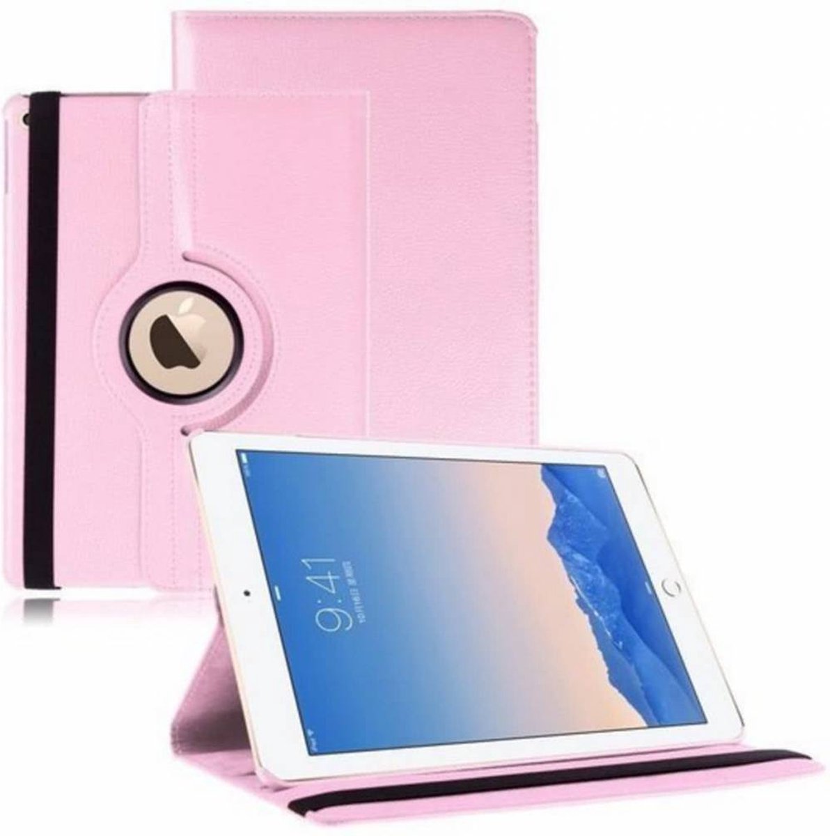 Apple iPad Air 2 Case, 360 graden draaibare Hoes, Cover - Licht Roze