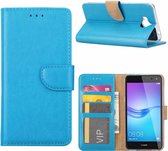 Huawei Y6 2017 Portemonnee hoesje / book case Blauw