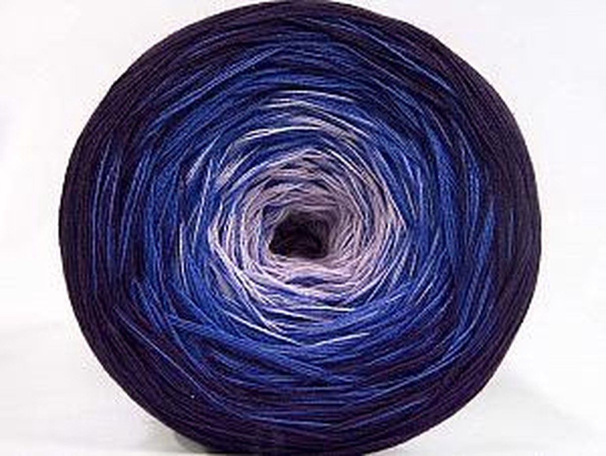 Garen cake yarn paars fijn haakgaren 50 katoen 50 acryl 600 meter