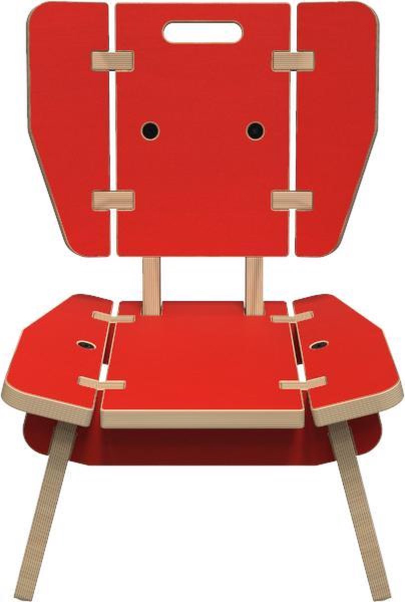 Kindermeubel – IKC kinderloungestoel rood Kindermeubel – IKC kinderloungestoel rood