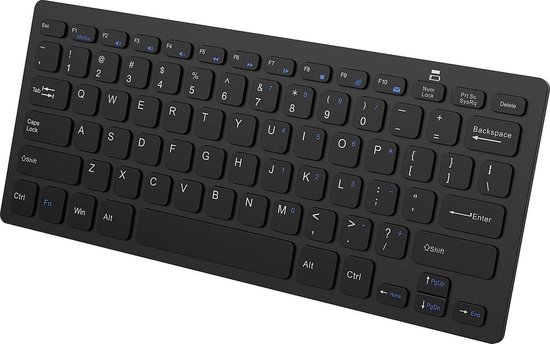 officieel Moedig aan koppeling Draadloos Toetsenbord Bluetooth Wireless Keyboard Universeel ‚Äì Zwart |  bol.com