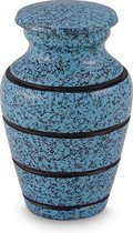 Mini urn turquoise - messing