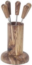 Porte-Pincho en bois d'olivier modèle droit - Bols et plats