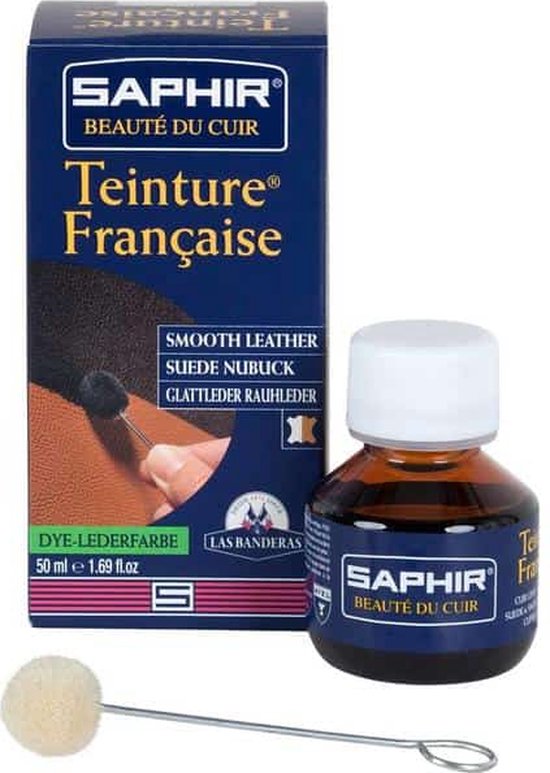 Saphir Teinture Francaise indringverf voor suede en gladleer - 62 Paars  Geel - 50ml | bol.com