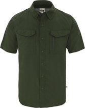 The North Face S/S Sequoia Shirt Outdoorblouse Heren - English Green - Maat S