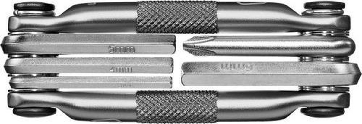 Crankbrothers multitool M5 zak model zilver 5-delig