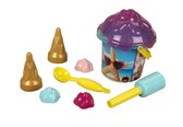 Klein Toys Aqua Action ijscoset - emmer van 1 L, ijstang, schep, halfronde ijsvorm, 2 ijshoorntjes, 3 slagroomtoefjes - multicolor