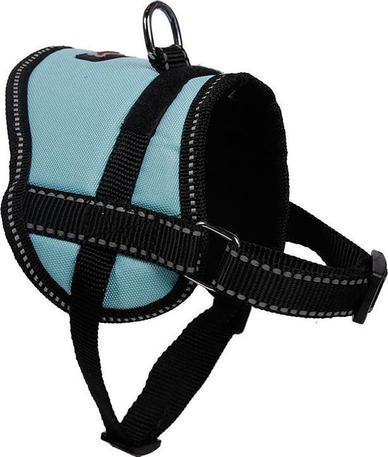 JACK AND VANILLA, Ergonomisch hondenharnas, zwart, optimaal comfort, duurzame materialen, versterkte veiligheid met reflecterende strepen, eenvoudig te bedienen, XS, zwart, Expedition-model