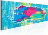 Schilderij - Eiland in kleuren, Multi-gekleurd, 3 maten, Premium print