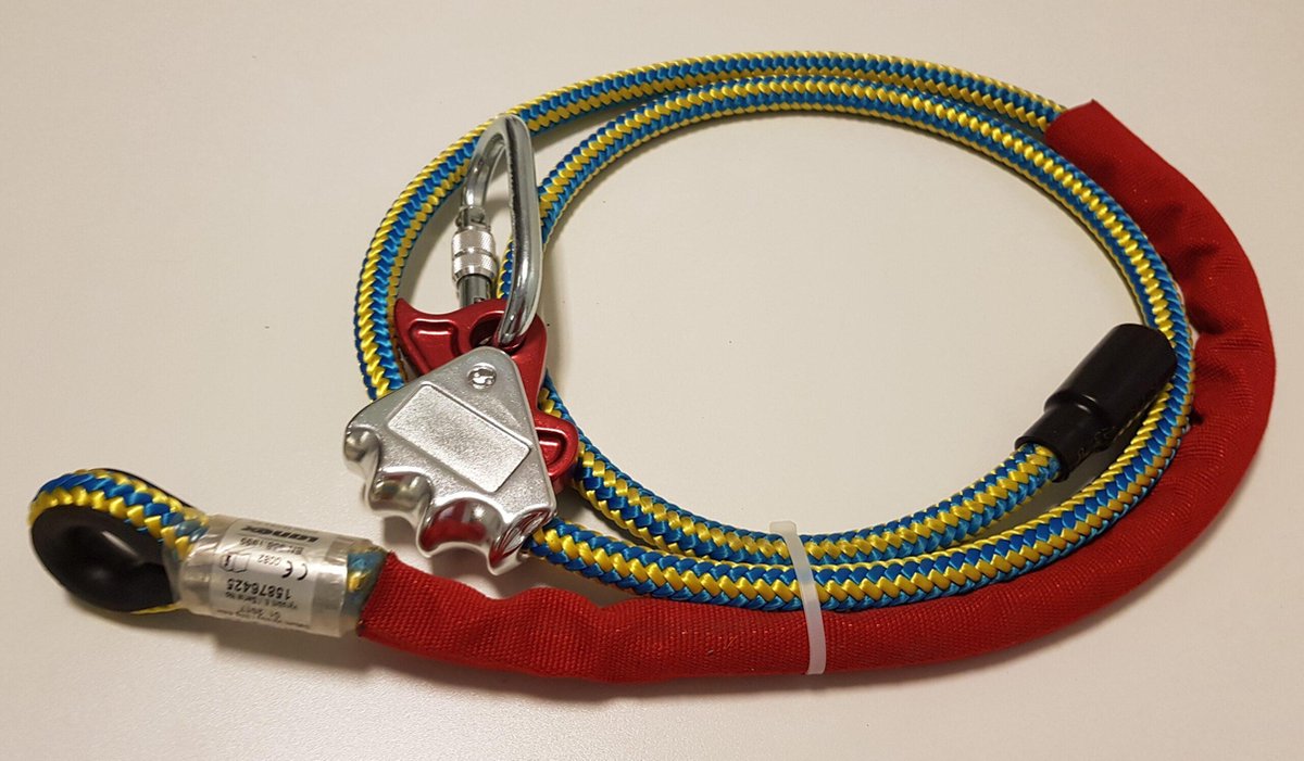 Lanex - Timber fliplijn met staaldraad Ø 16mm; Prot 30 - 2 m