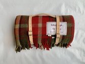 Wollen Tartan plaid Dark Maple 100% wol - warm - cadeau - geschenk - deken - natuurlijk - duurzaam