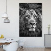 Canvas Schilderij Leeuwen Kop | 60 x 90 cm | PosterGuru