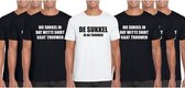 Vrijgezellenfeest heren t-shirt pakket De Sukkel - 7 shirts - maat M