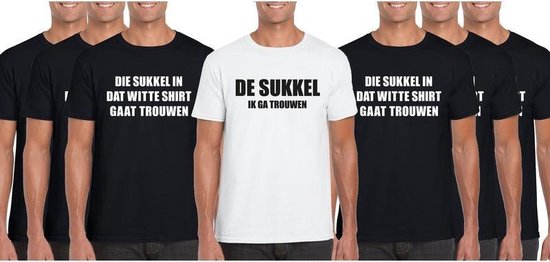 Vrijgezellenfeest pakket De Sukkel - 7 shirts - maat M | bol.com